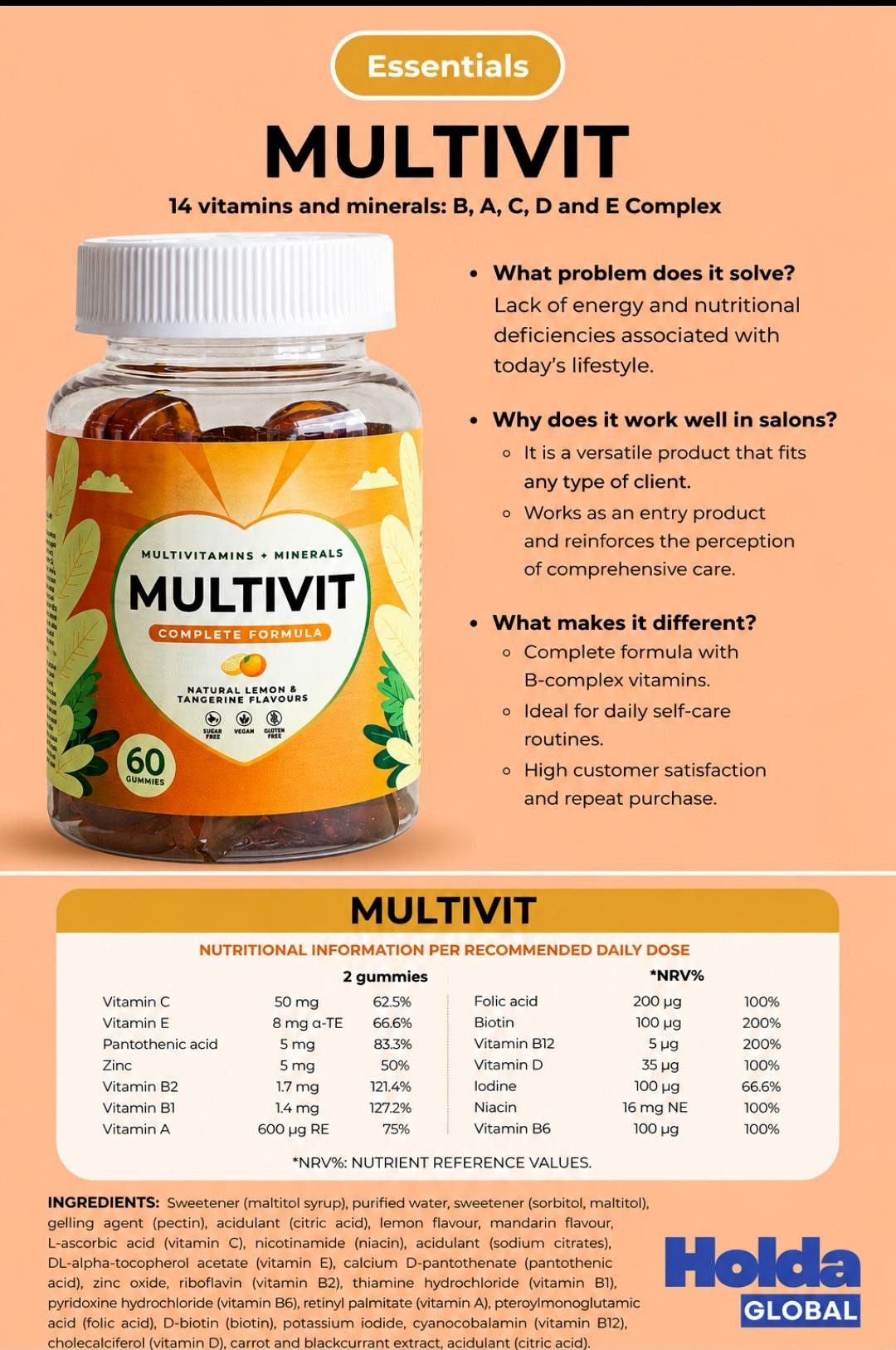 Holda Multivit product presentation